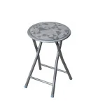 Folding stool Flower Silver order